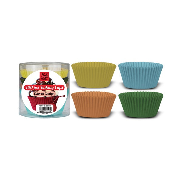 Baking Cups-Plain Colours Assorted 120mm x100's image 0