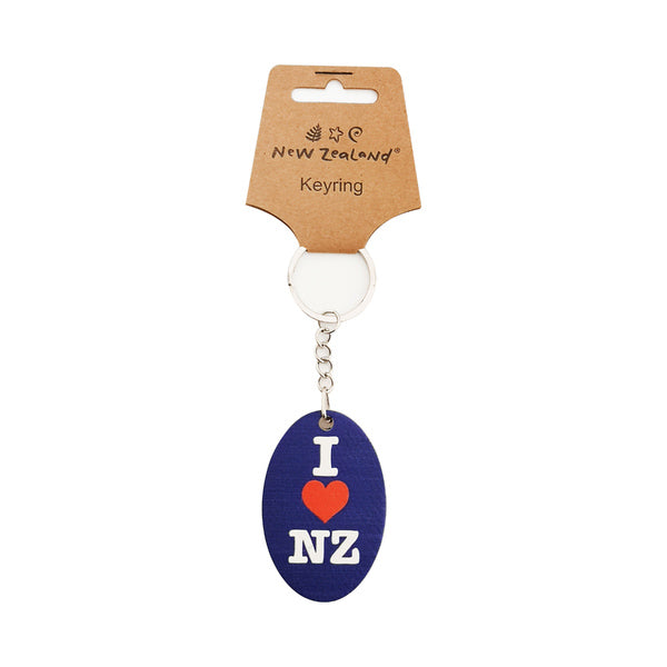 Keyring NZ I Heart NZ 6.5cm image 0
