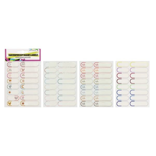 Waterproof Name Label 64pc 4asst image 0