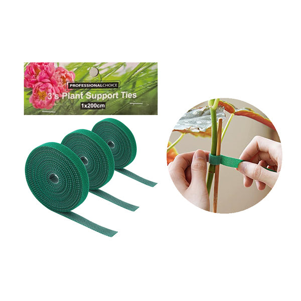Hook and Loop Plant Support Ties 1cmx2m x3's image 0