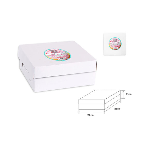 Corrugated Cake Box 21x21x11cm image 0