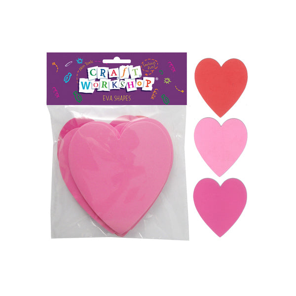 Craft EVA Heart 10.3×11.5cm 12pc image 0