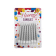 Candles Spirals Silver 7.5cm 8pc image 0