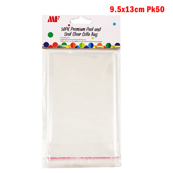 Clear Cello Bags 9.5x13cm Pk50 image 0