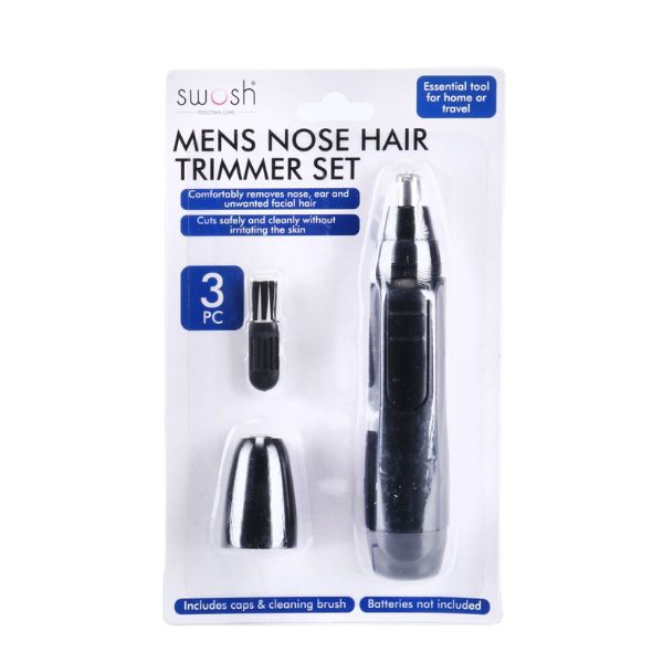 Nose & Ear Rotary Trimmer with Cleaning Brush - 1xAA Batteries Not Included image 0