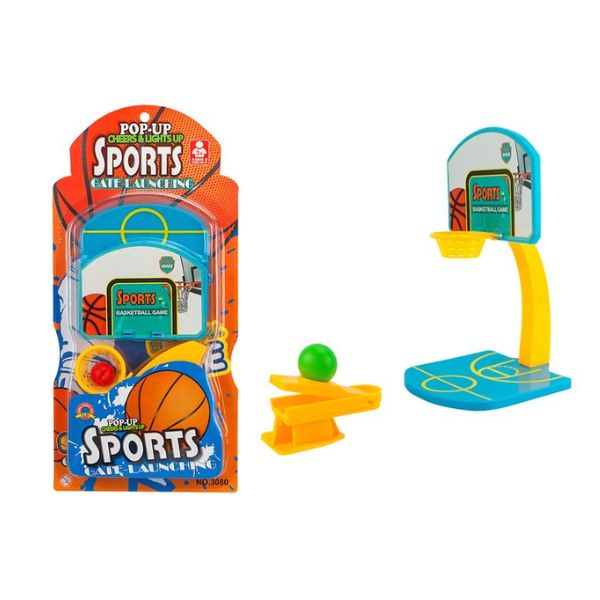 6pce Mini Basketball Set with 3 Balls image 0