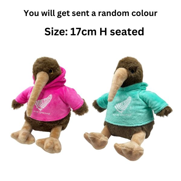 Kiwi Soft Toy NZ w/Hoody 17cm 2asst image 0