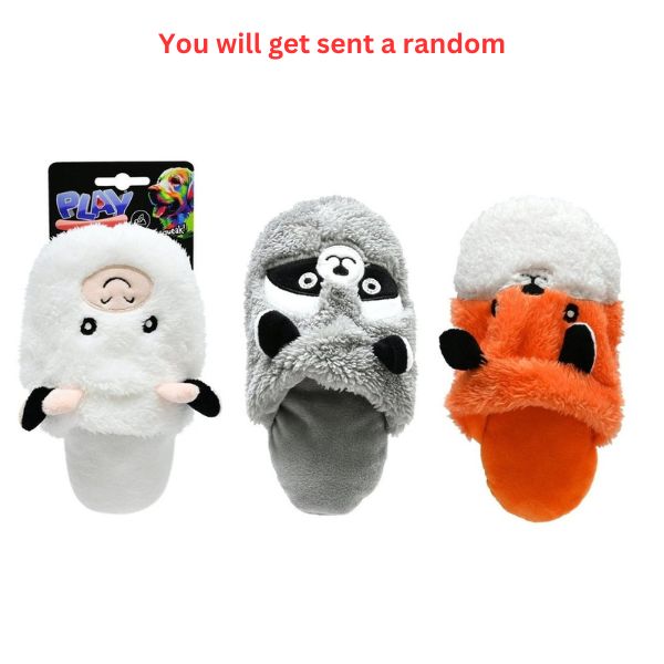Dog Toy Plush Slipper 3 Asst image 0