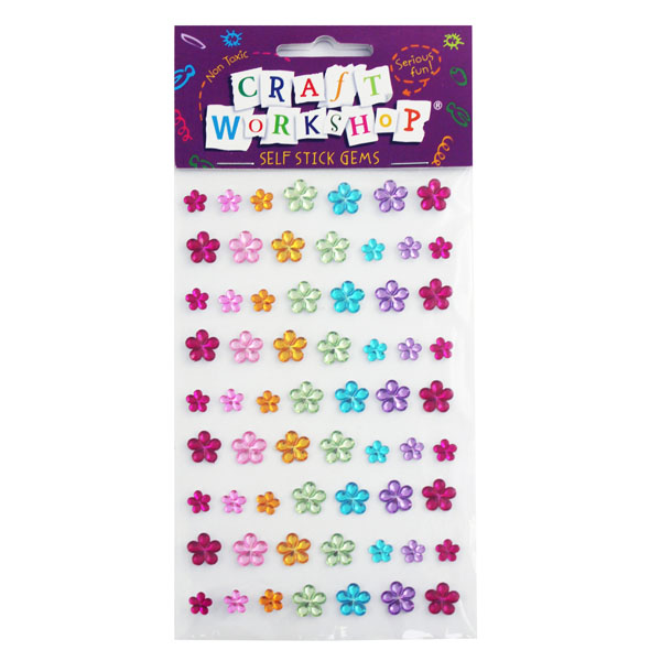 Craft Self Stick Gems Flower 95x155 image 0