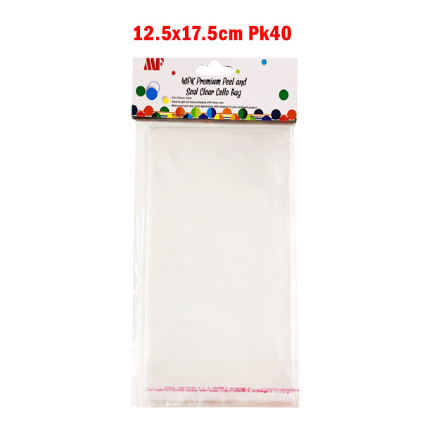 Clear Cello Bags 12.5x17.5cm Pk40 image 0