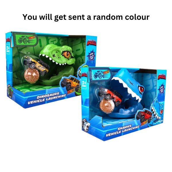 3pce Dino & Shark Ejection Vehicle image 0