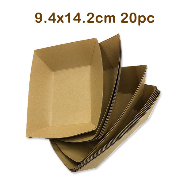 Kraft Trays 9.4x14.2cm 20pc image 1