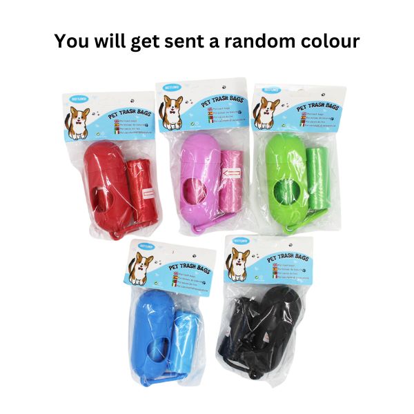 Dog Poo Bag holder with Clip + 1 roll image 0