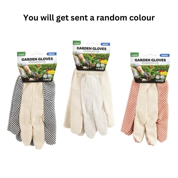 Garden Gloves Mens W/Grip 3Asst image 0