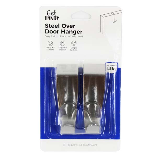 Steel Over Door Hanger 2pc image 0