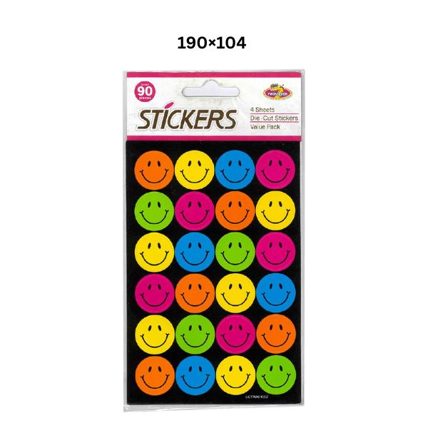 Stickers Smiley Faces 4shts 190×104 image 0