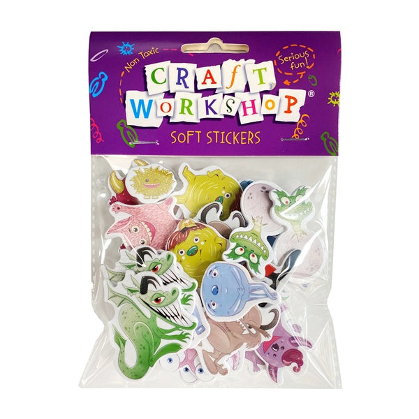 Craft Soft Sticker Monsters 30pc image 0