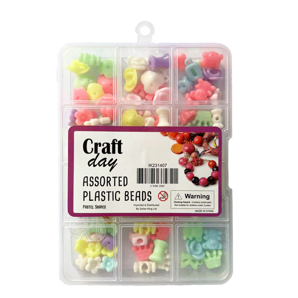 Beads Mixed in container - Pastel Shapes image 0