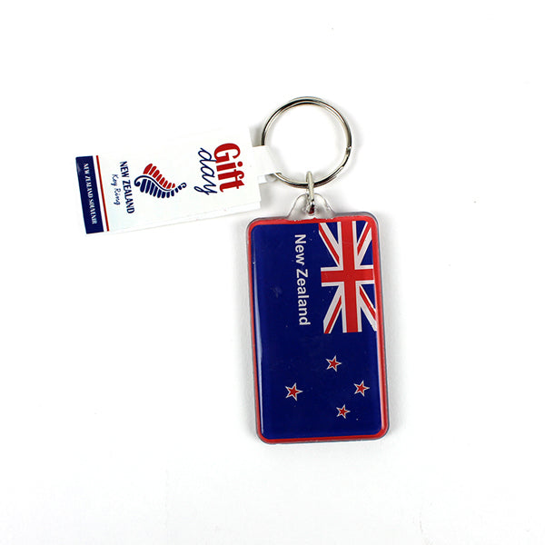 Souvenir KeyRing - Acrylic Rect NZ Flag image 0