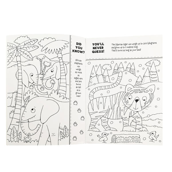 Colouring Animals Fact Book 32pg image 1