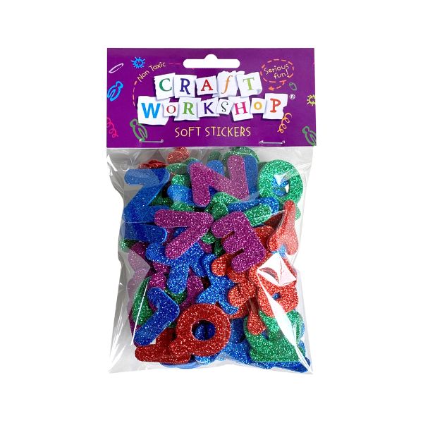 Craft Soft Stickers Uppercase Letters 108pc image 0