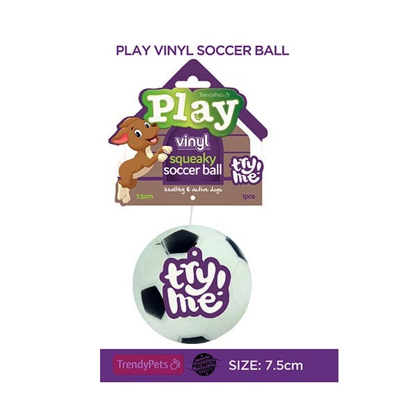 1pc Soccer Ball W/Squeak 7.5cm image 0