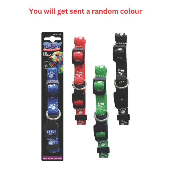 Dog Collar Printed 40cm / 4Asst image 0