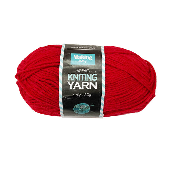 80G Acrylic Yarn(4-ply) - Solid Colour(Red Wine) image 0