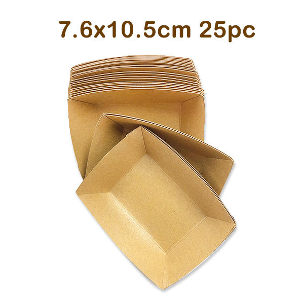 Kraft Trays 7.6x10.5cm 25pc image 1