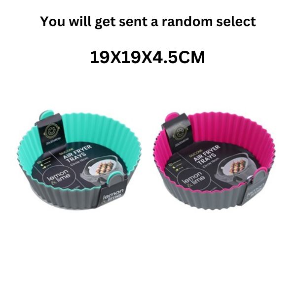 SILICONE AIR FRYER TRAY 2PK 19X19X4.5CM image 0
