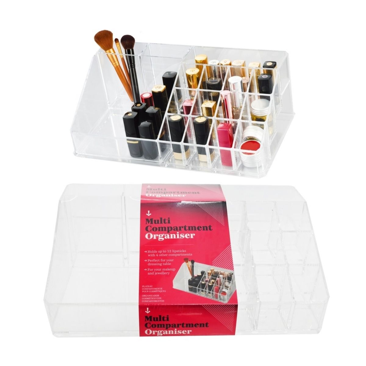 Multi-Compartment Organiser 22.3 x 12.7 x 8cm