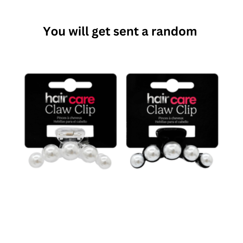 Hair Claw Clip Pearl Look 2 Assorted