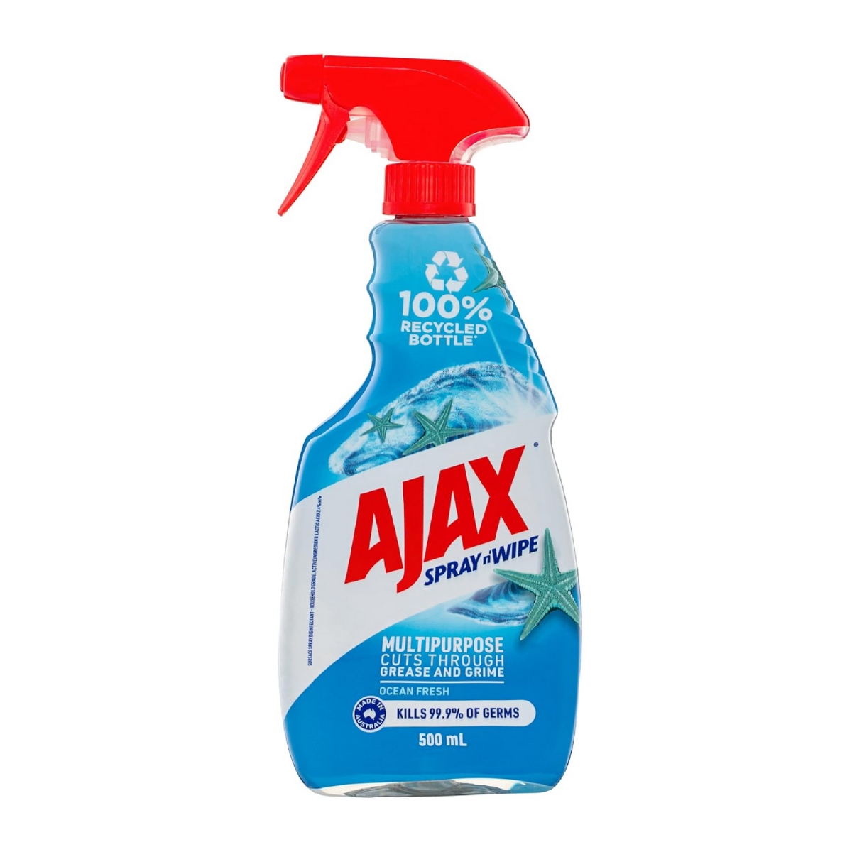 AJAX 500mL SPRAY N WIPE MULTIPURPOSE OCEAN FRESH