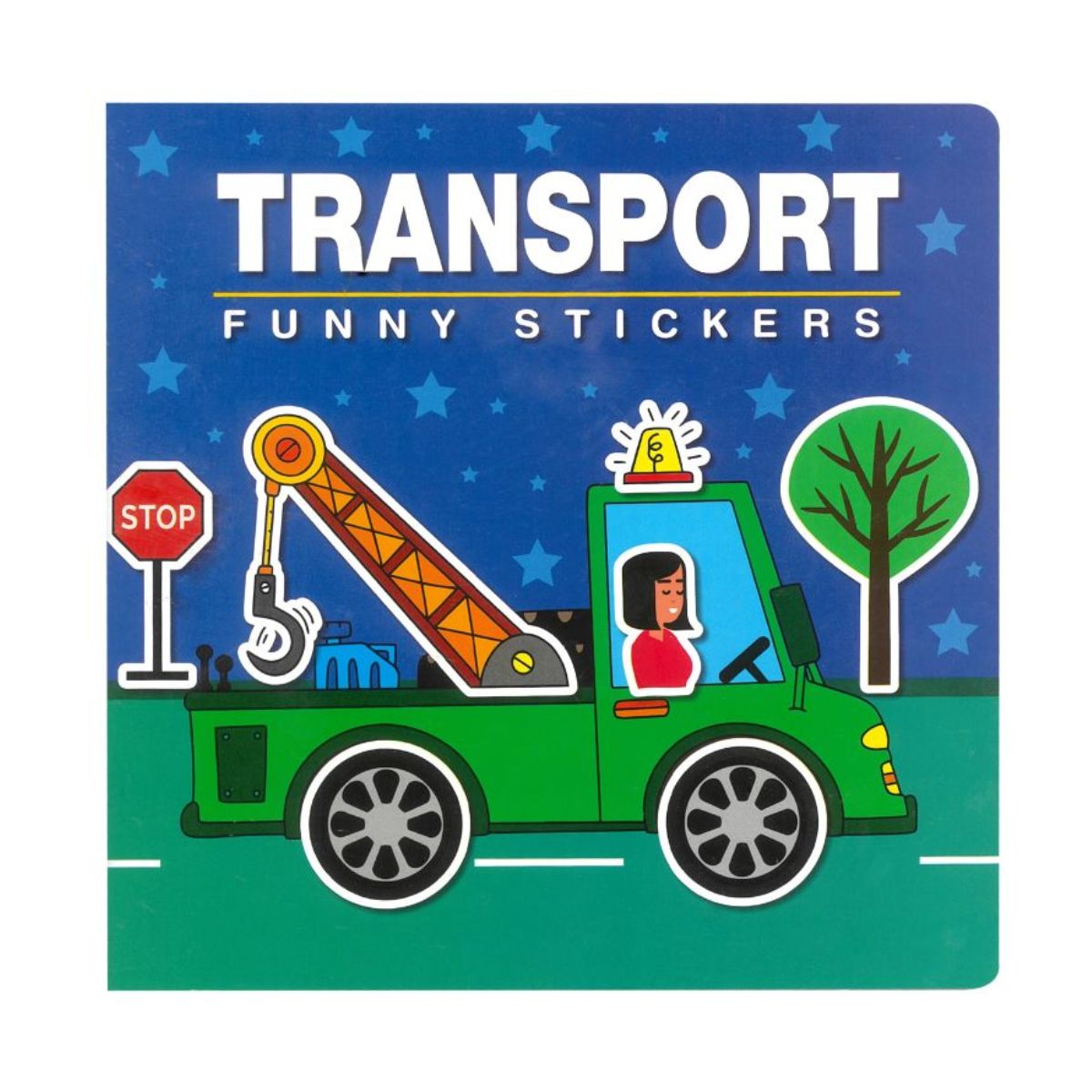 Transport Sticker Book 16 Pages with Sticker Spreads