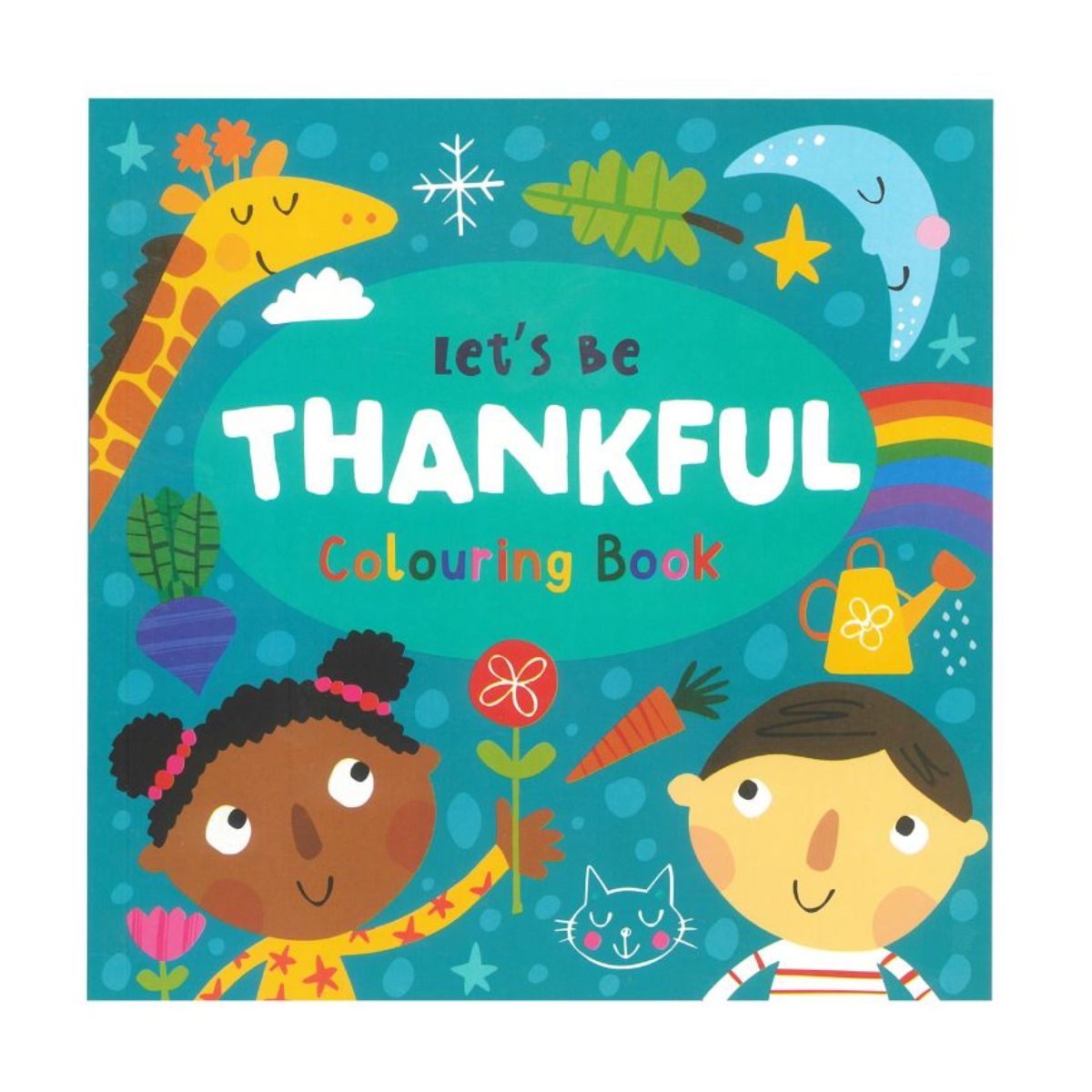 Let's Be Thankful Kids Colouring Book 48 Pages 21x21cm