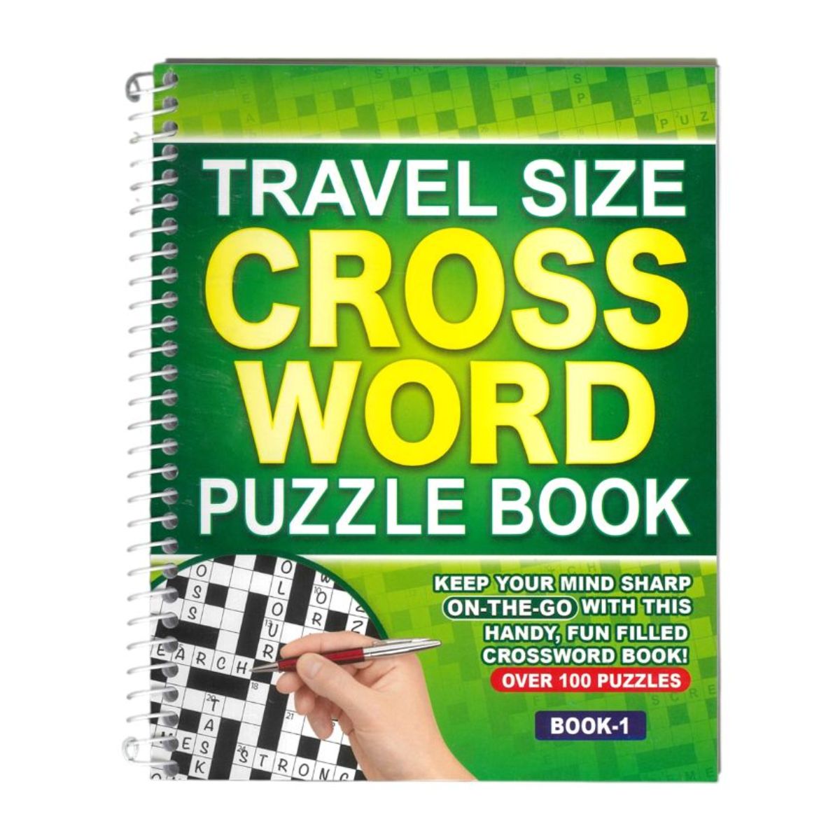 Crossword Puzzle Book with Coil 120 Pages