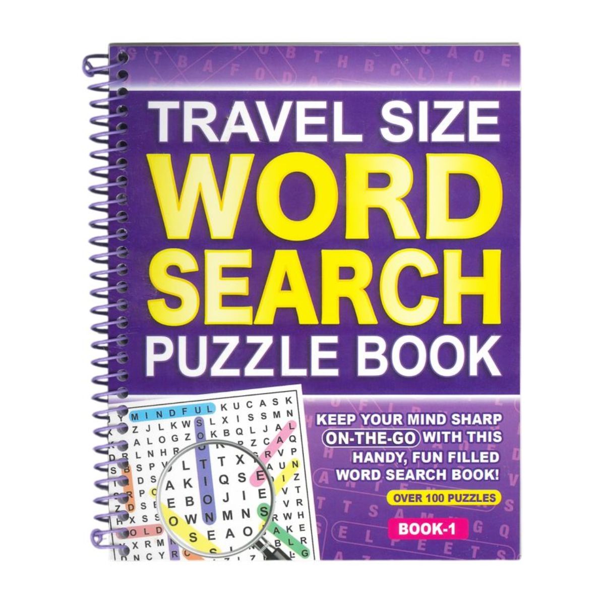 Word Search Puzzle Book with Coil 120 Pages