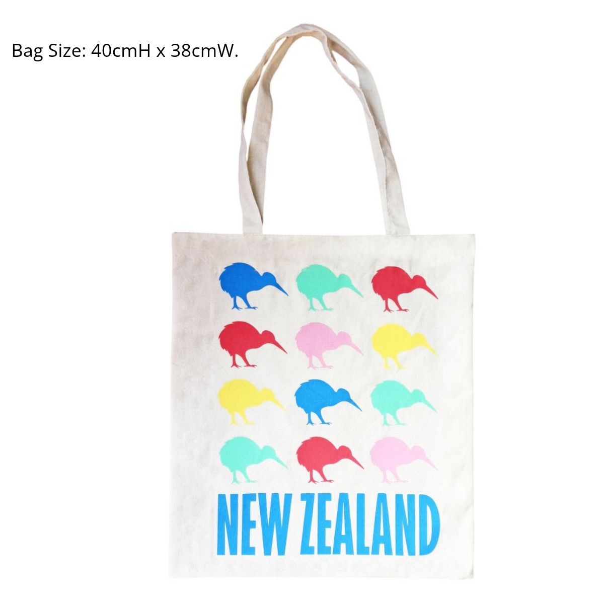 Cotton Tote Bag NZ 40cmH – Assorted New Zealand Designs
