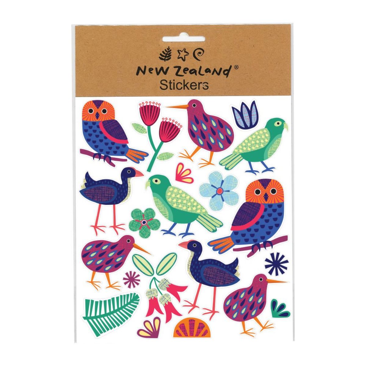 Stickers NZ Natives 15x17cm