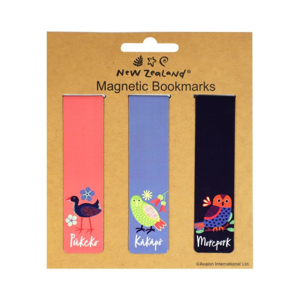 Magnetic Bookmark NZ Birds 3pc