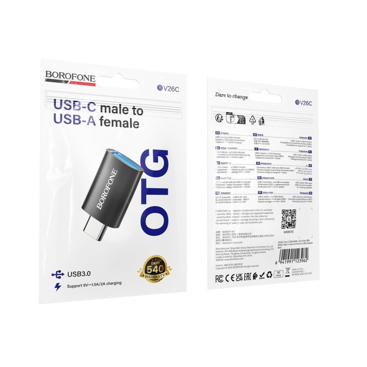 BV26C Type-C male to USB female USB 3.0 adapter
