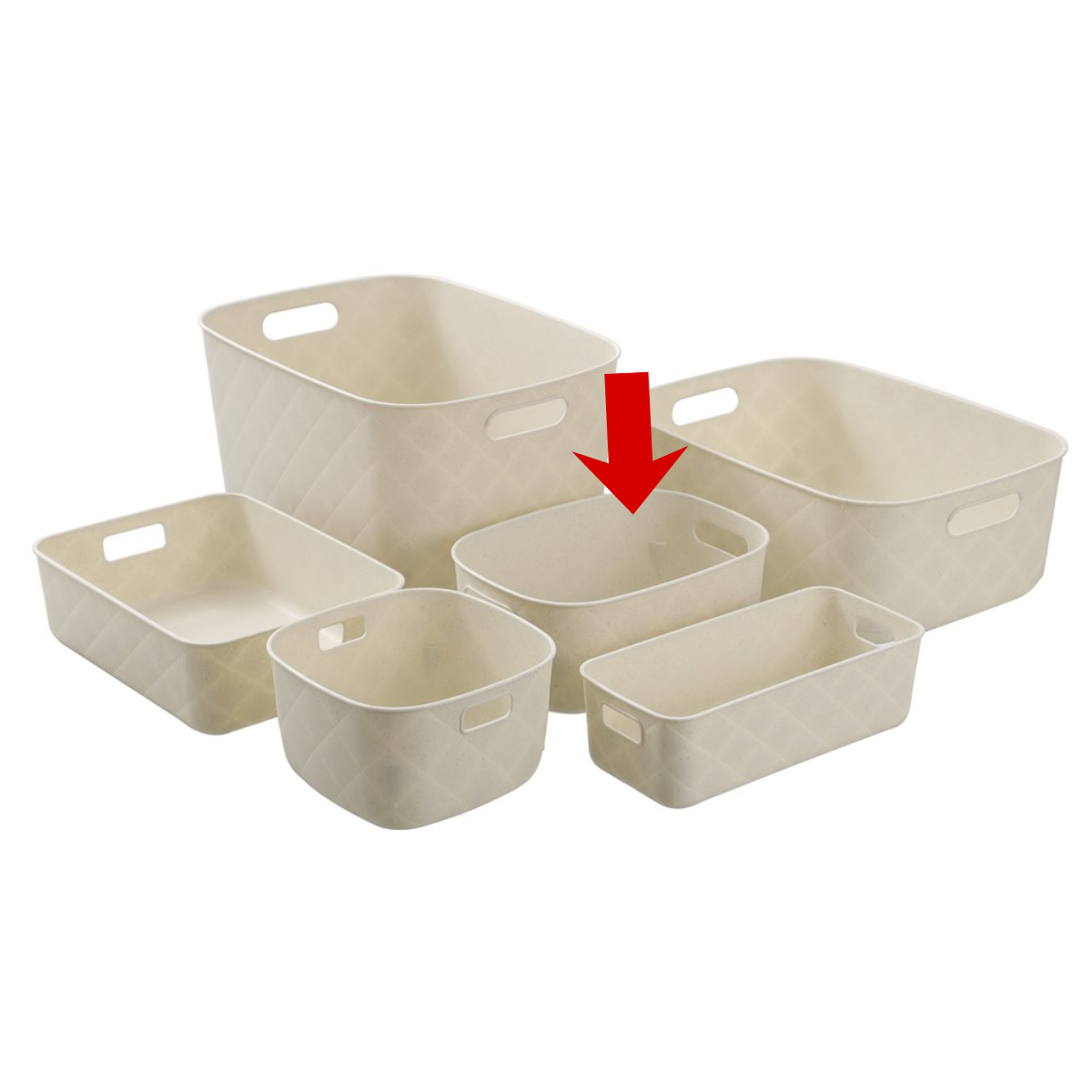 Boxsweden Diamond Quilt Small Storage Basket - 26.5cm