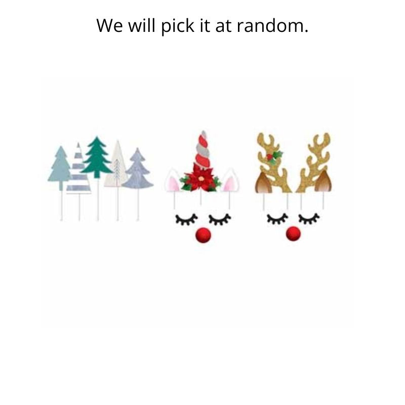 XMAS CAKE TPPR 8PK XMAS ASST