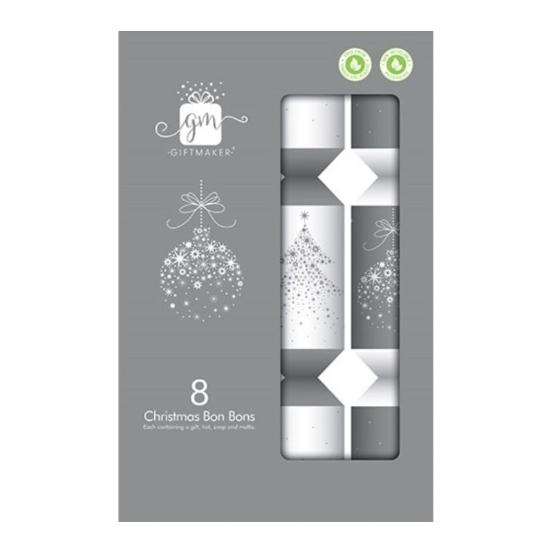 8X12IN SILVER WHITE PREM BONBONS