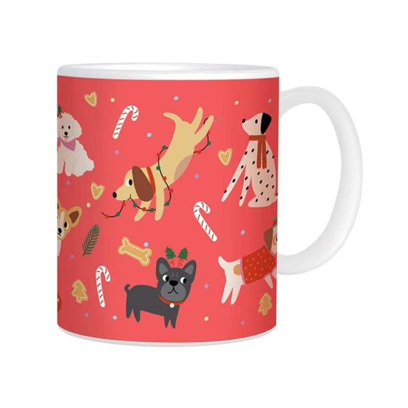 XMAS MUG BOXED DOGS
