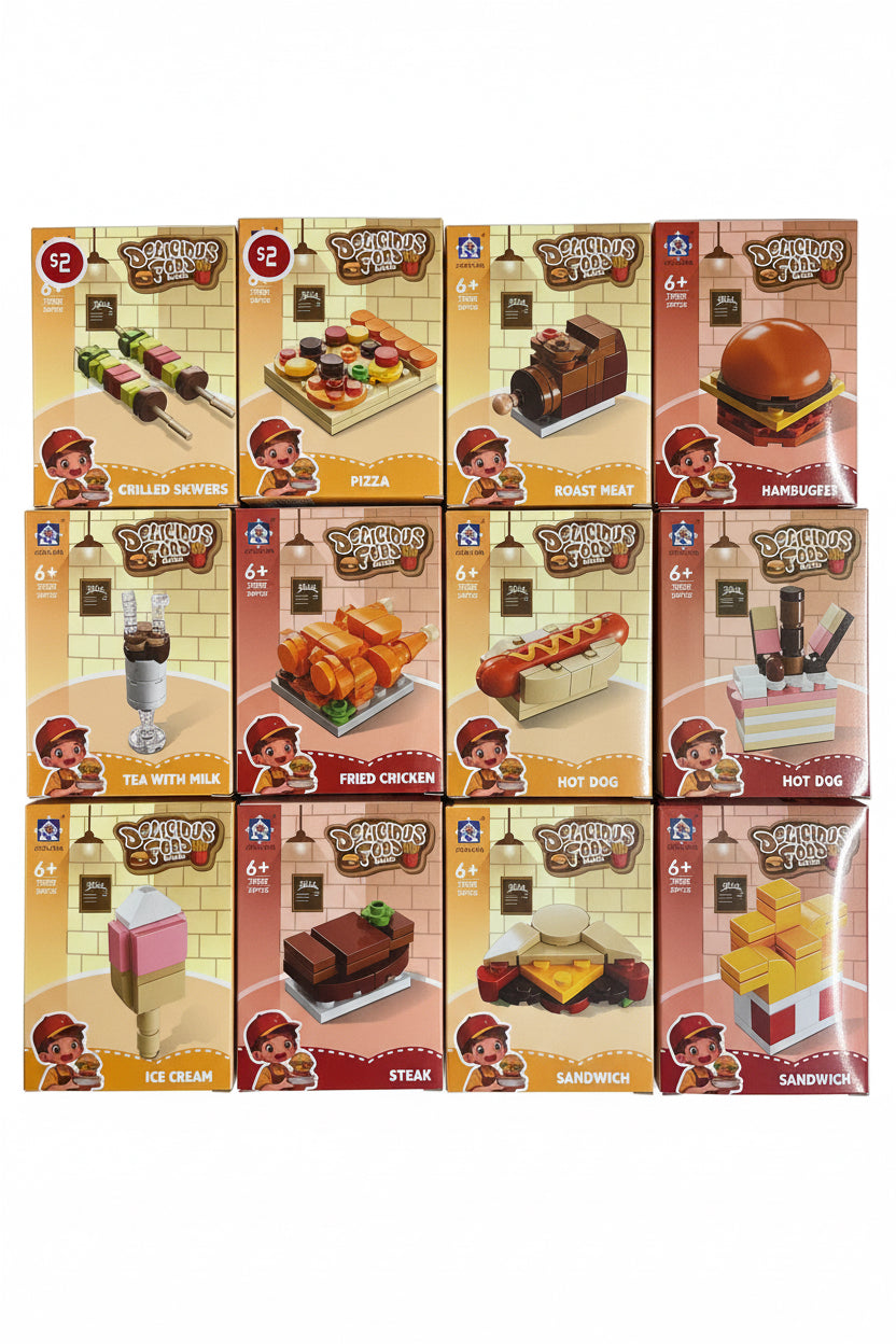Delicious Hamburger Mini Building Blocks Toy