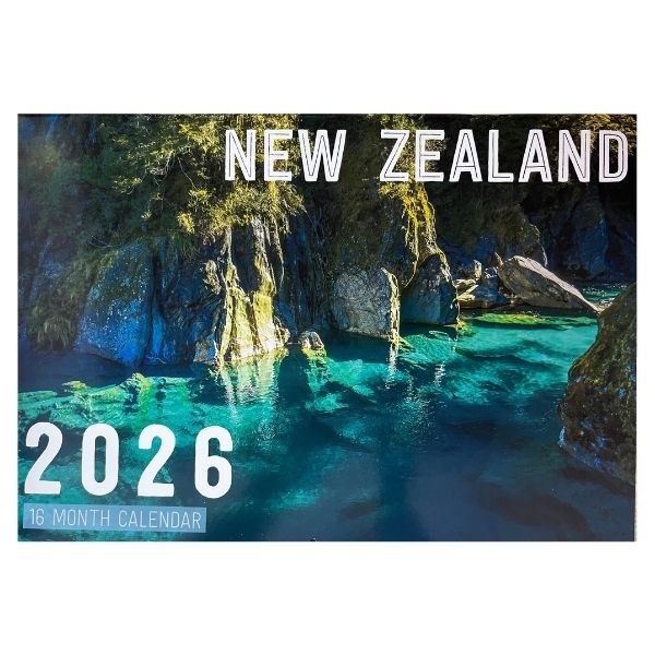 CALENDAR RECTANGLE NEW ZEALAND FSC MIX 2026