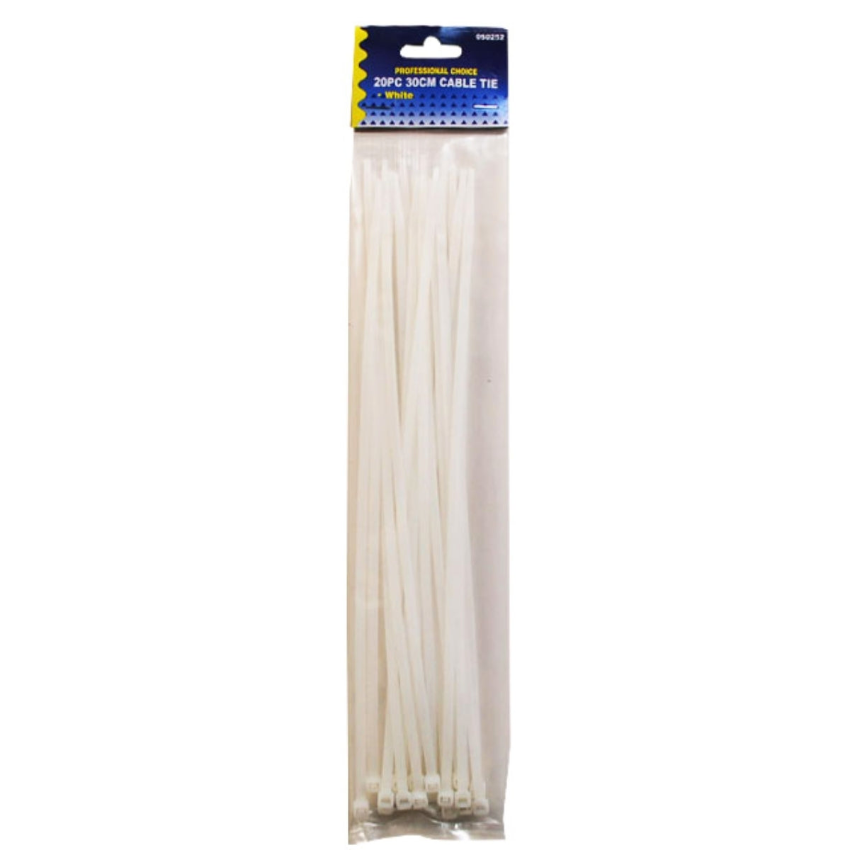 Cable Ties WHITE 3.6x300mm 20pcs