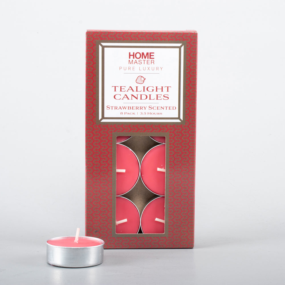 Candles Tealight Scented 8pc - 4hr
