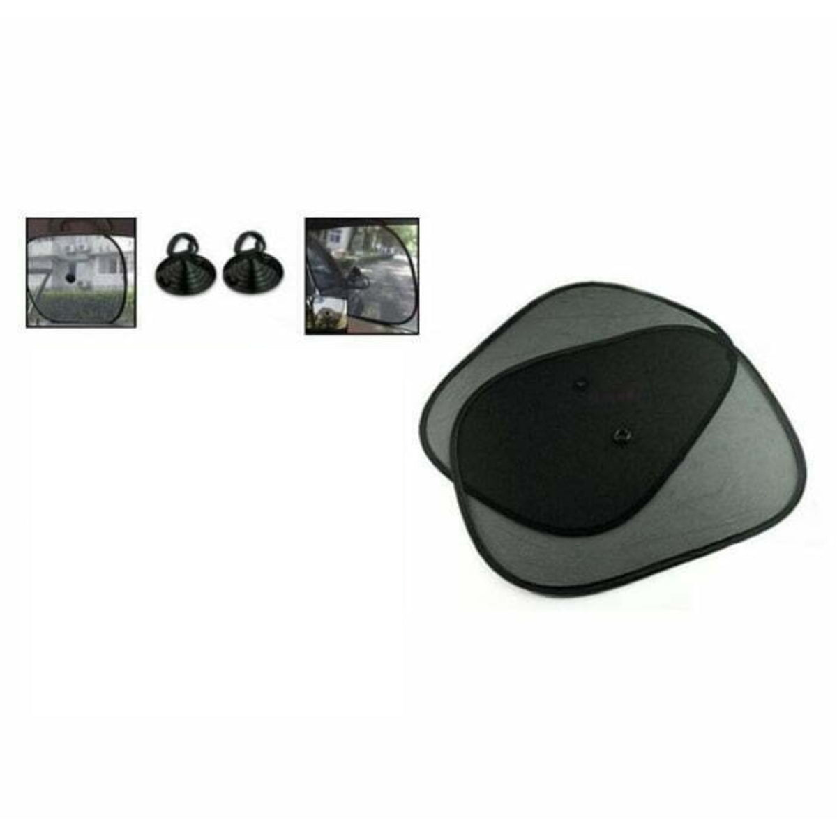 2pc Car Sun Shade Twin Pack 44x36cm